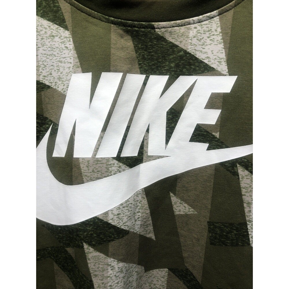 Nike Women’s Athletic Set Size Large Green Camo Houndstooth Crop Top Leggings - Picture 3 of 16